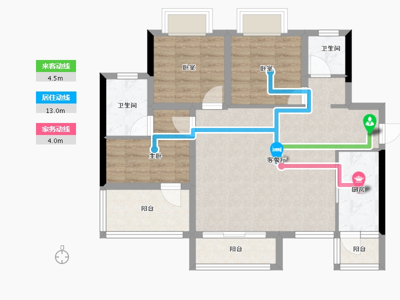 四川省-成都市-新城悦隽盛世-75.02-户型库-动静线