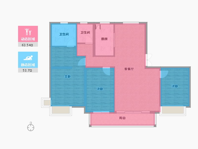 河北省-邢台市-天一府-140.00-户型库-动静分区