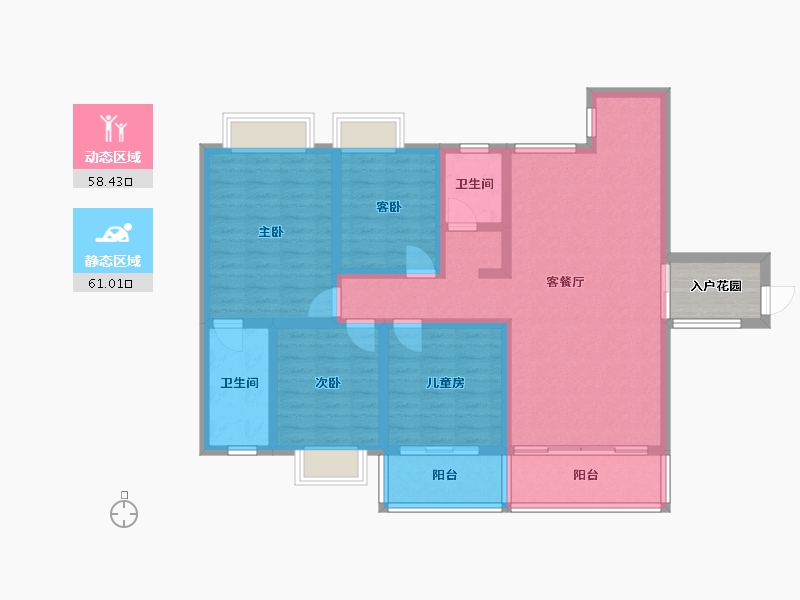 广西壮族自治区-梧州市-梧州市藤县太平天盛-108.00-户型库-动静分区