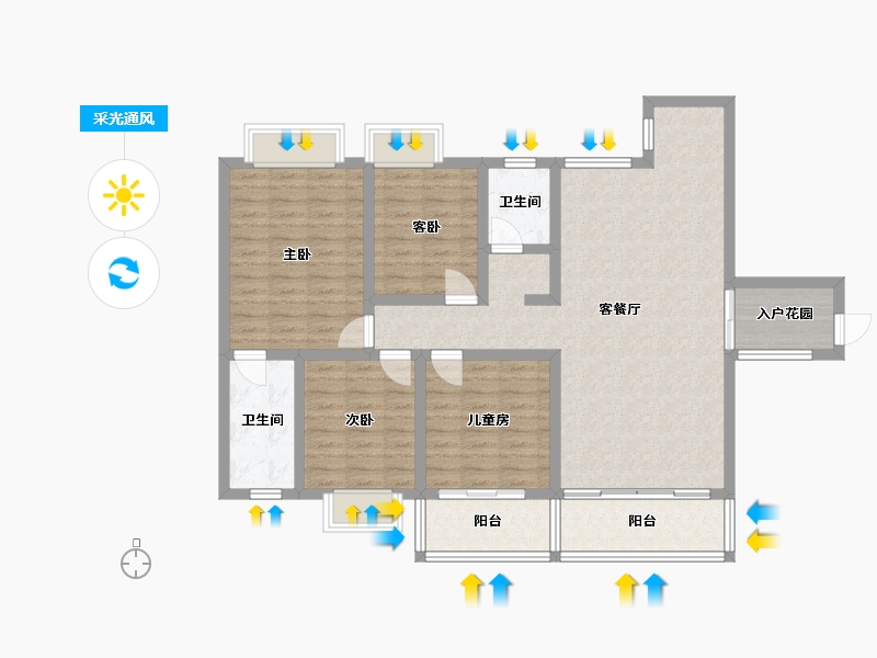 广西壮族自治区-梧州市-梧州市藤县太平天盛-108.00-户型库-采光通风