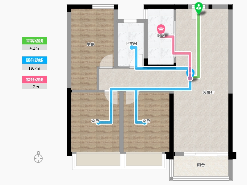 河南省-郑州市-中建·森林观澜-80.00-户型库-动静线