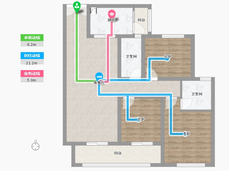 云南省-昆明市-乡鸭湖-88.40-户型库-动静线