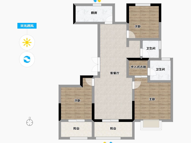 安徽省-池州市-安东盛禧嘉园-101.51-户型库-采光通风