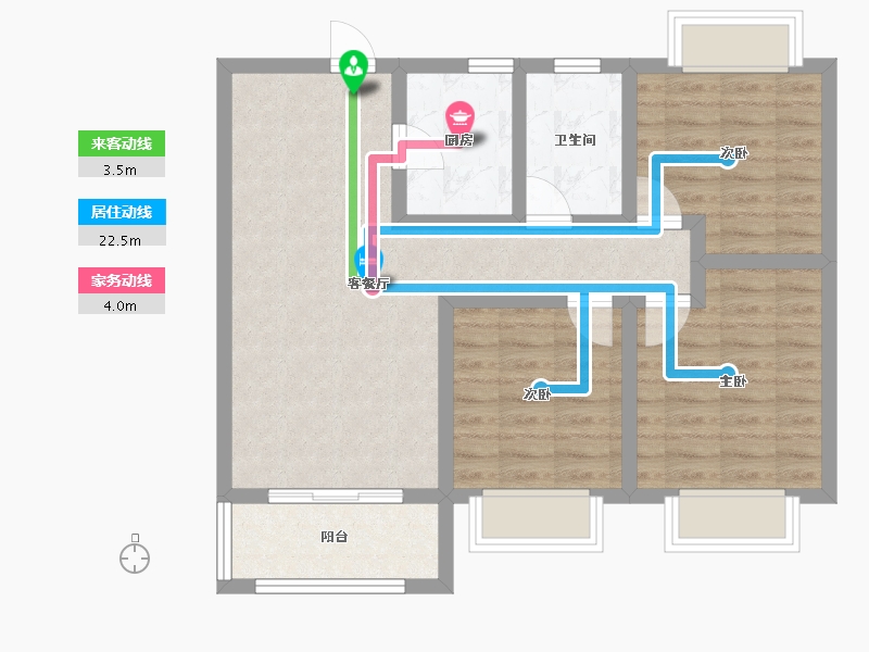 河南省-郑州市-中建·林溪上郡-74.40-户型库-动静线