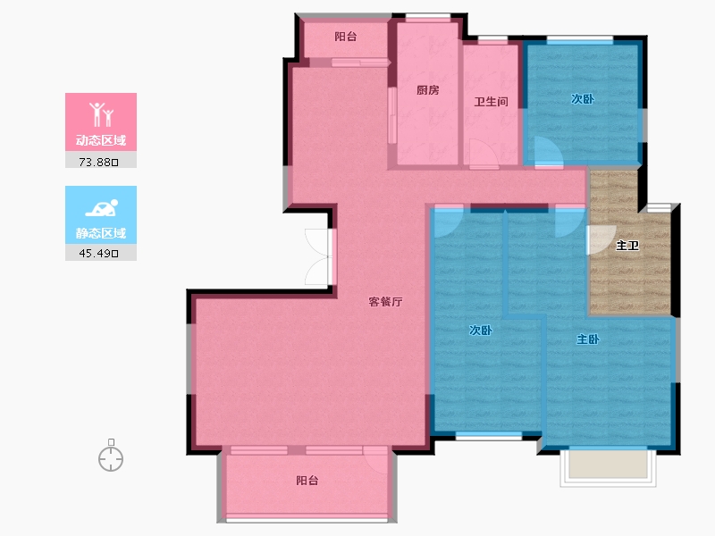 江西省-景德镇市-陶文旅望津府-114.56-户型库-动静分区