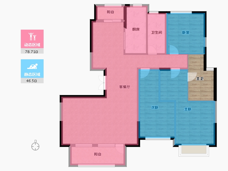 江西省-景德镇市-陶文旅望津府-120.07-户型库-动静分区