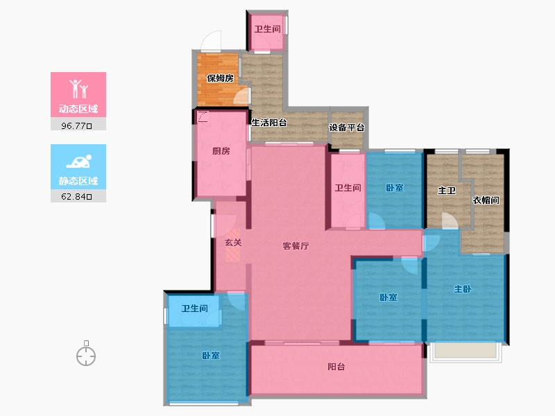 广东省-湛江市-君临世纪-178.29-户型库-动静分区