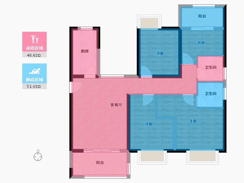 福建省-漳州市-​经发湖畔首府-86.32-户型库-动静分区