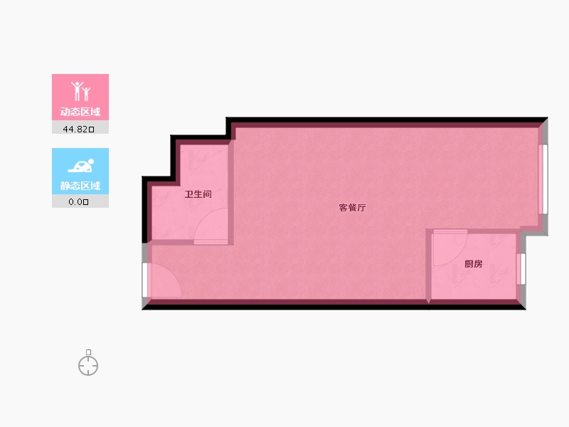 陕西省-西安市-易道郡玫瑰公馆-40.73-户型库-动静分区