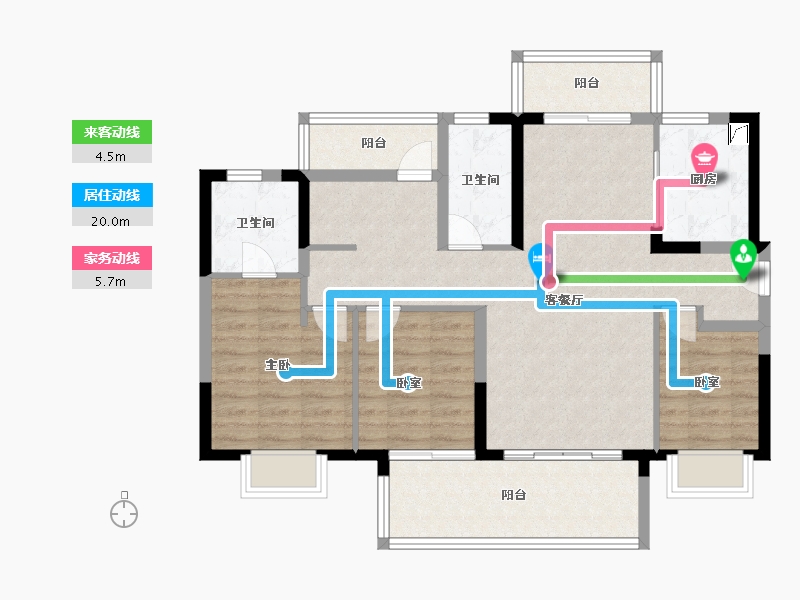 广东省-江门市-东原印江山-97.01-户型库-动静线