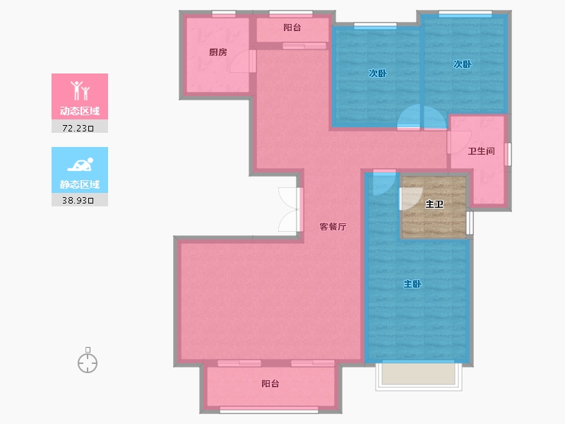 江西省-景德镇市-陶文旅望津府-104.15-户型库-动静分区