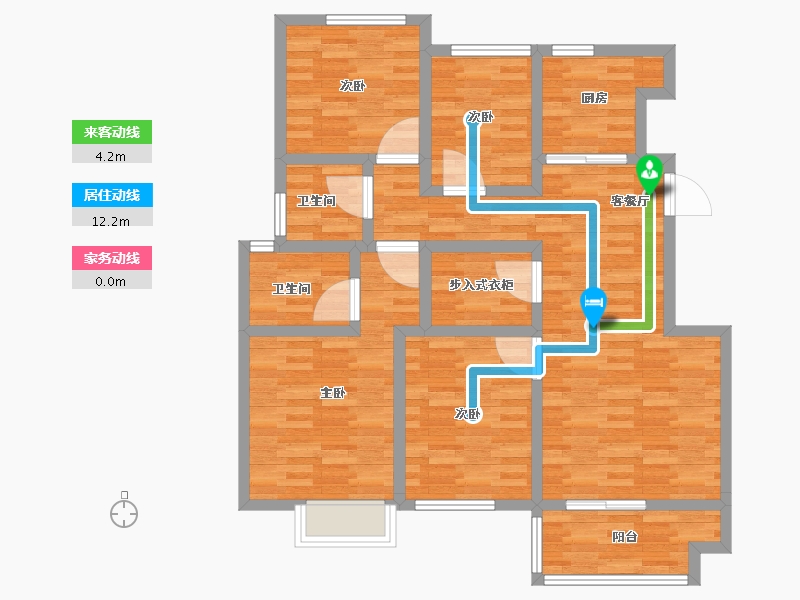 河南省-郑州市-泰·颐府-97.60-户型库-动静线