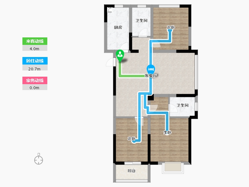 江苏省-连云港市-光伸·绿洲学府-97.00-户型库-动静线