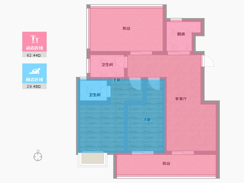 河南省-郑州市-泰·颐府-80.43-户型库-动静分区