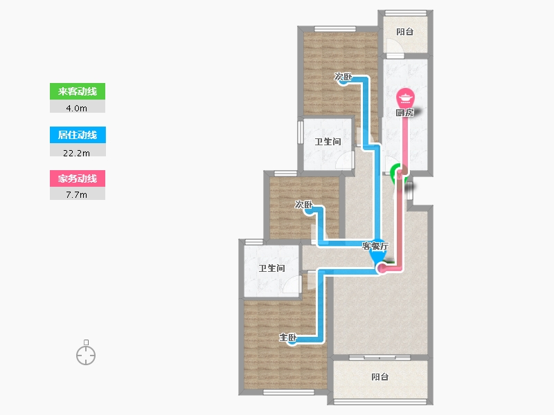 山东省-东营市-东营恒大黄河生态城-104.06-户型库-动静线