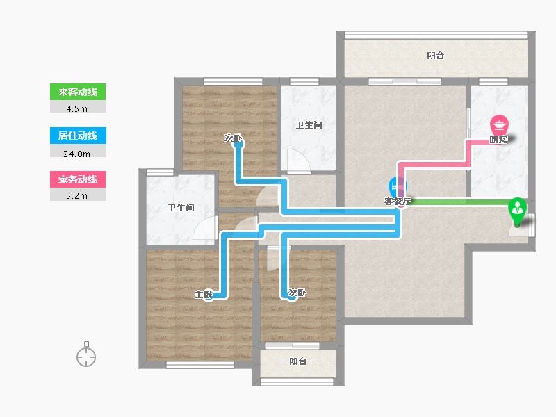 山东省-东营市-东营恒大黄河生态城-102.72-户型库-动静线