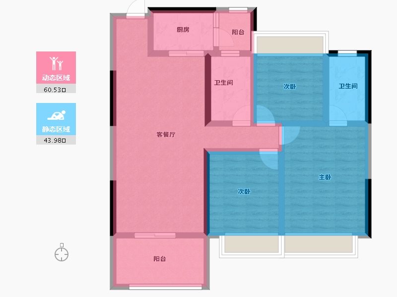 广东省-江门市-松鹤国际新城-92.26-户型库-动静分区