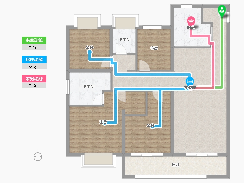 江苏省-苏州市-复游城太仓-118.17-户型库-动静线