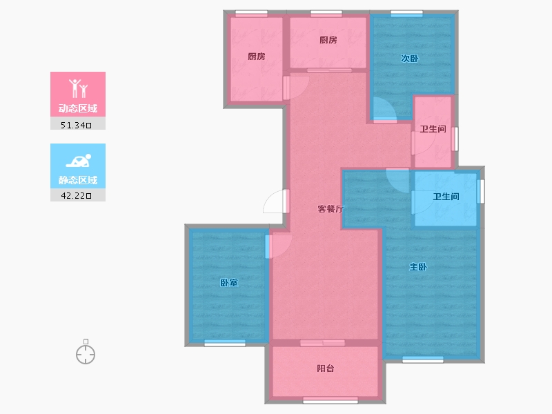 河北省-邯郸市-康翔如意壹号-110.80-户型库-动静分区