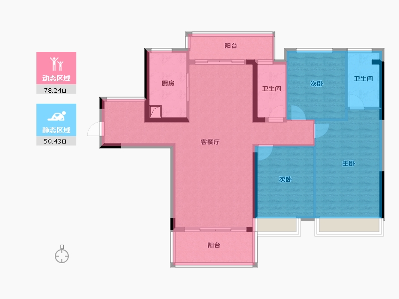 广西壮族自治区-贵港市-盛世悦城-116.31-户型库-动静分区