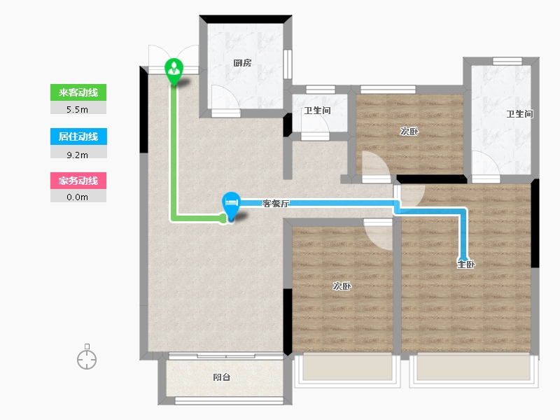 河南省-郑州市-英地·运河上苑-96.80-户型库-动静线