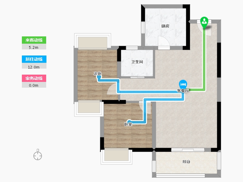 湖北省-荆州市-武汉城建电建荆韵-68.39-户型库-动静线