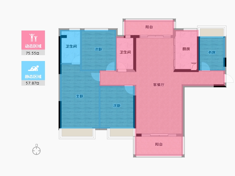 广西壮族自治区-贵港市-盛世悦城-120.53-户型库-动静分区