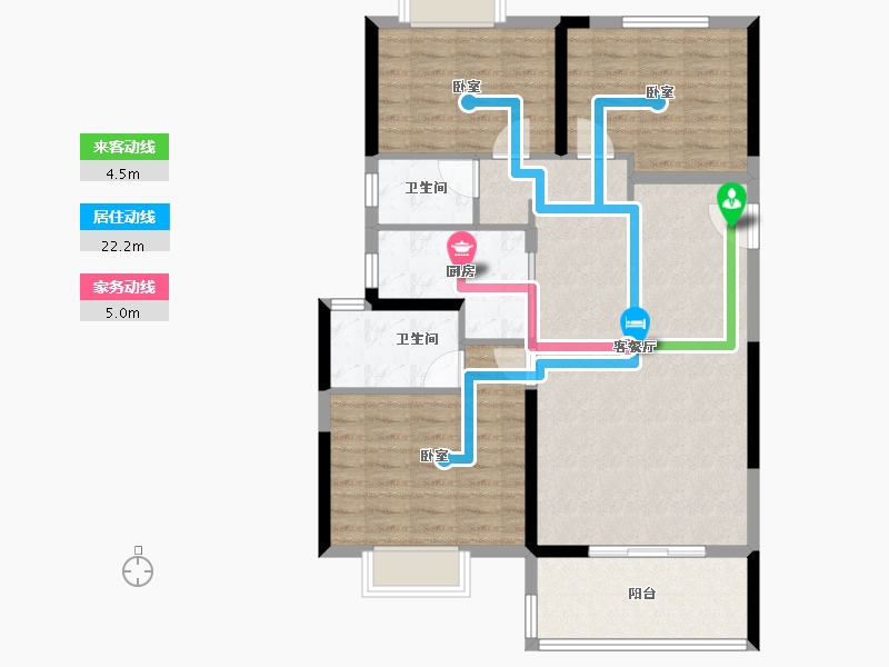 湖北省-荆门市-中建壹品璟苑-94.18-户型库-动静线