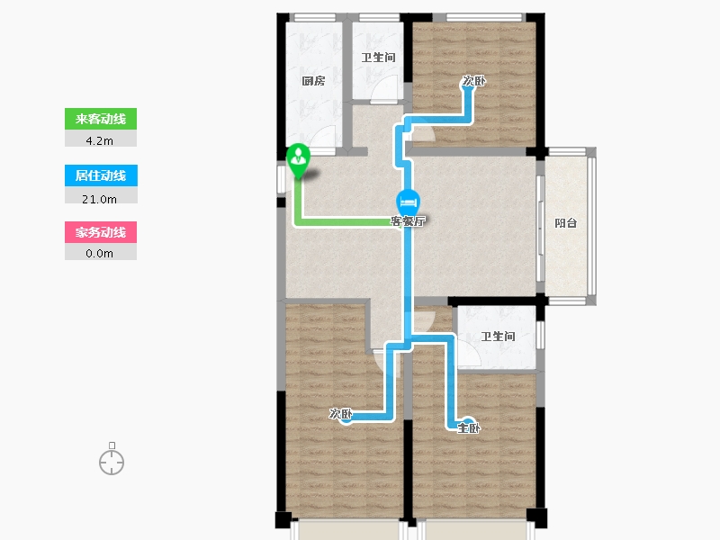 河南省-郑州市-中建·森林观澜-102.40-户型库-动静线