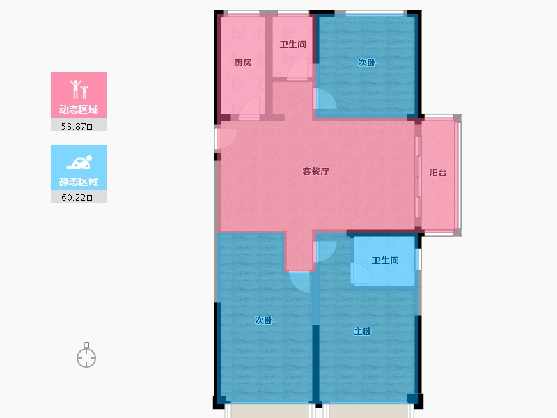 河南省-郑州市-中建·森林观澜-102.40-户型库-动静分区