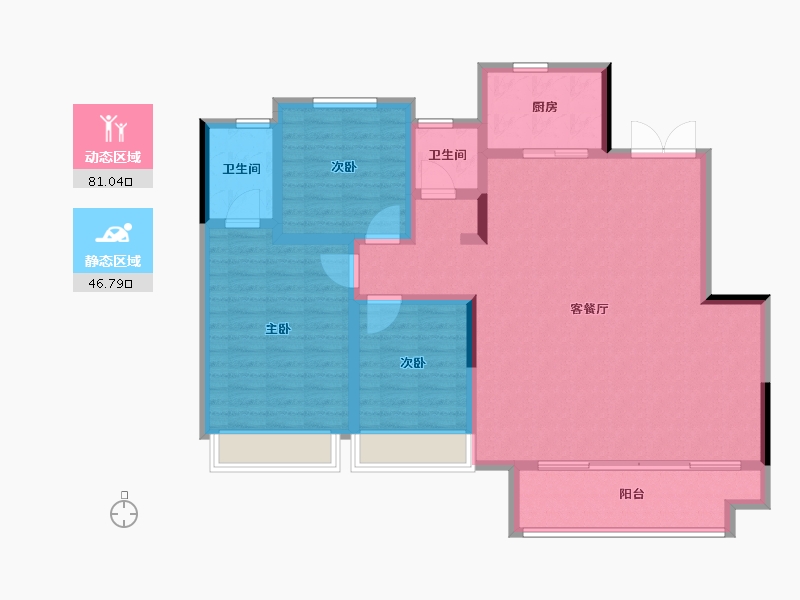 河南省-郑州市-英地·运河上苑-116.00-户型库-动静分区