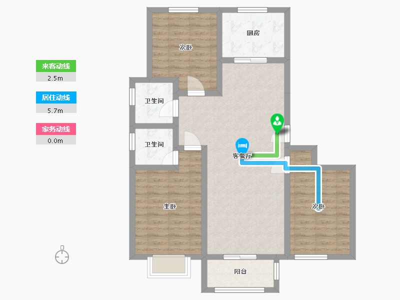 河北省-衡水市-锦绣城-96.00-户型库-动静线