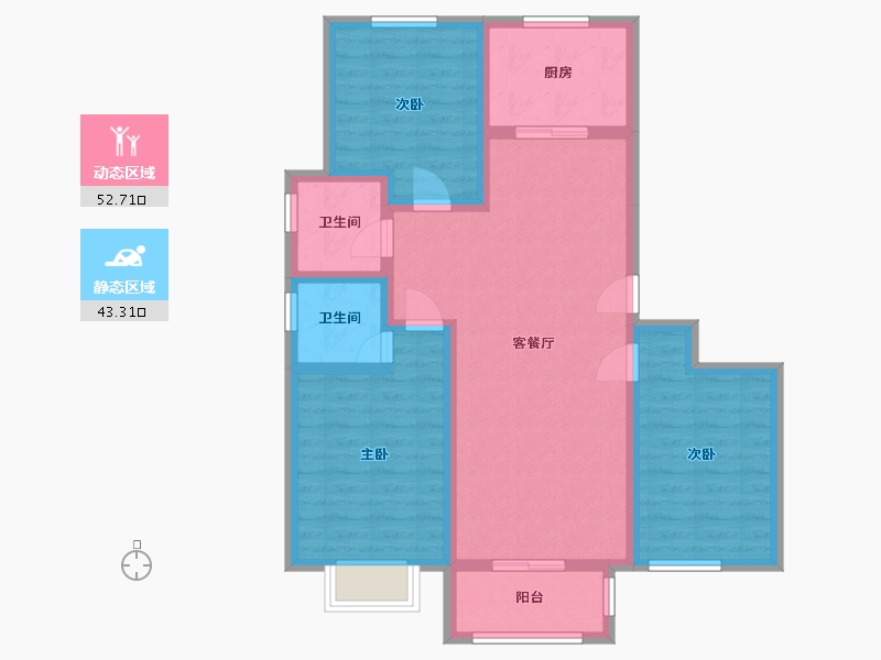 河北省-衡水市-锦绣城-96.00-户型库-动静分区