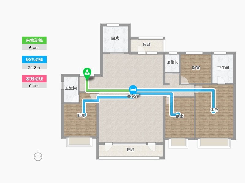 辽宁省-丹东市-碧桂园江山云著-154.88-户型库-动静线