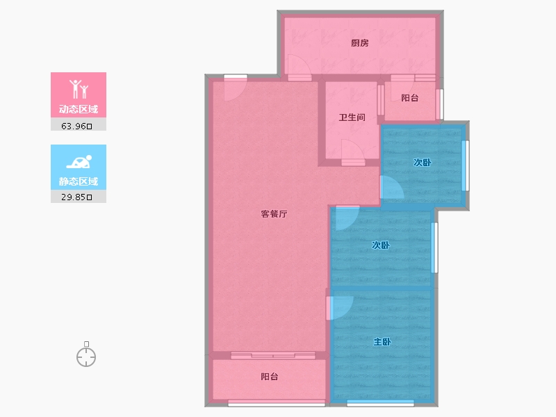 山东省-东营市-东营恒大黄河生态城-84.15-户型库-动静分区