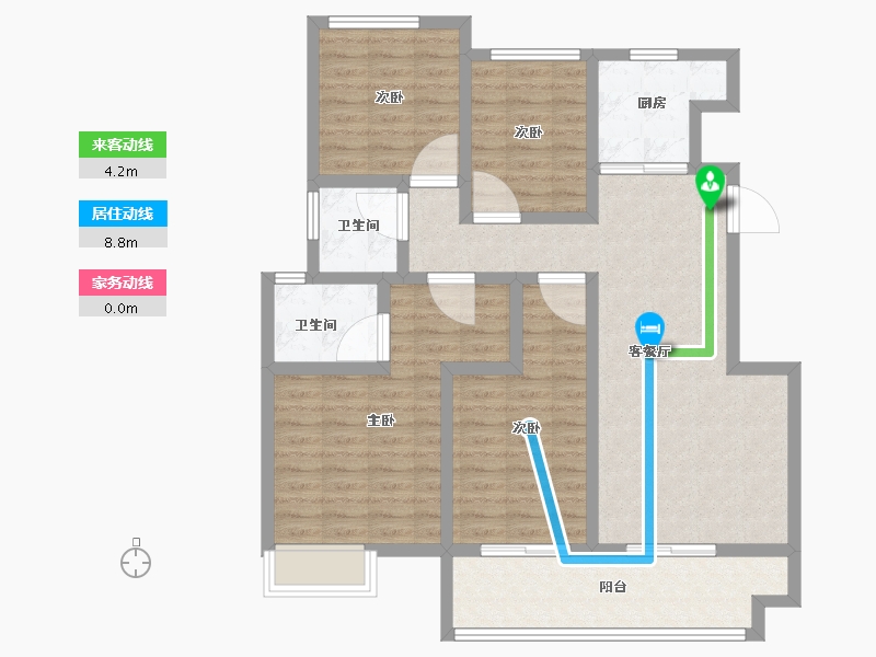 河南省-郑州市-泰·颐府-100.00-户型库-动静线