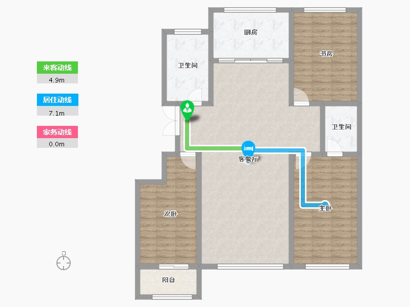 山东省-潍坊市-金庆名仁府-118.31-户型库-动静线