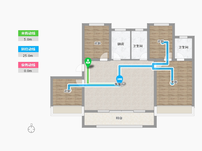 山东省-德州市-燕鲁東山府-107.35-户型库-动静线