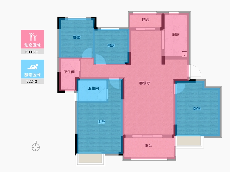 江西省-九江市-保利·庐林语-100.00-户型库-动静分区