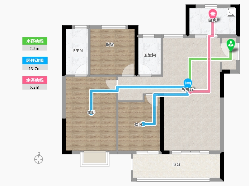 江西省-九江市-保利·庐林语-97.30-户型库-动静线