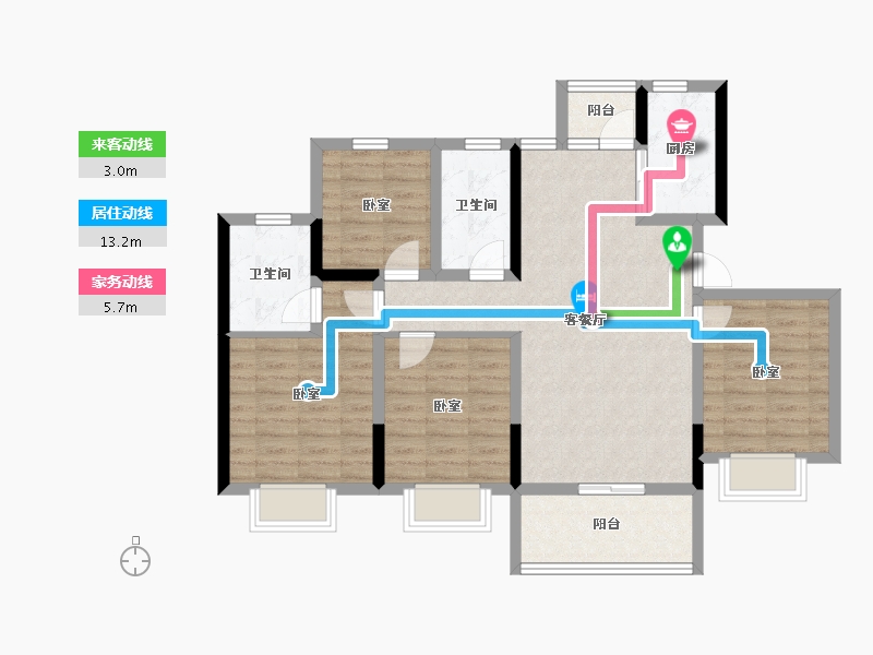 四川省-达州市-科华和润府—期-92.03-户型库-动静线