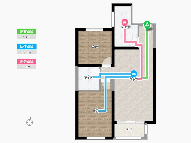 河北省-廊坊市-新城·昕樾-62.12-户型库-动静线