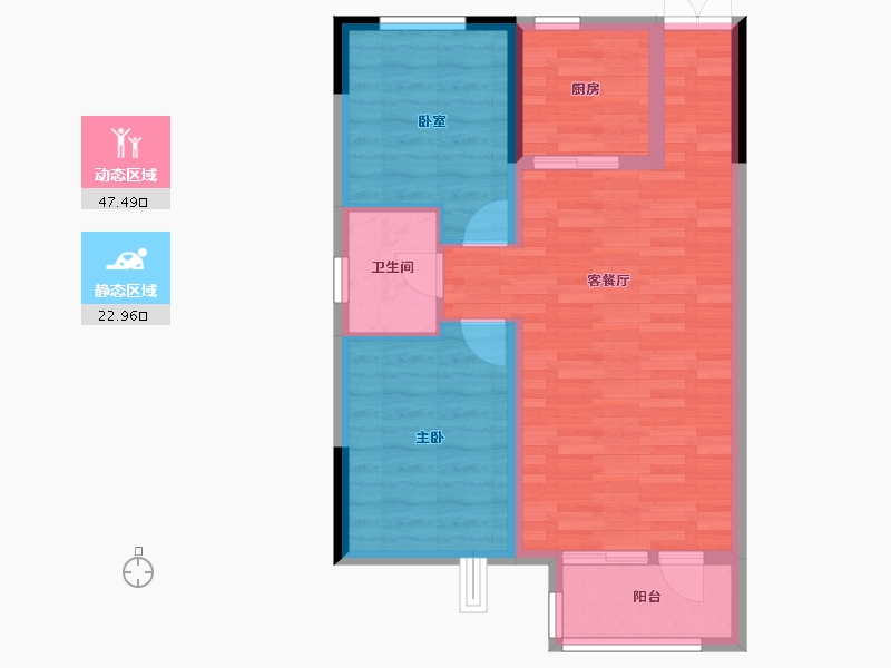 辽宁省-丹东市-江山和鳴-63.04-户型库-动静分区