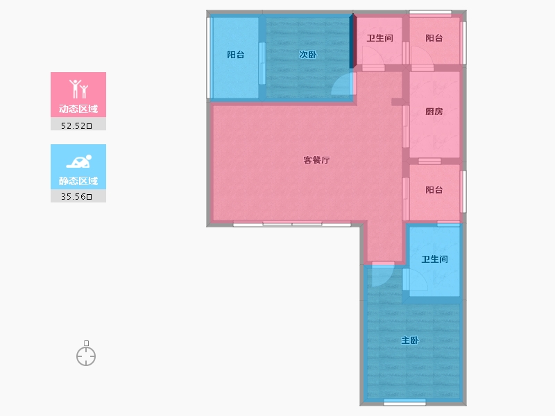 重庆-重庆市-融创四面山旅游度假小镇-78.27-户型库-动静分区