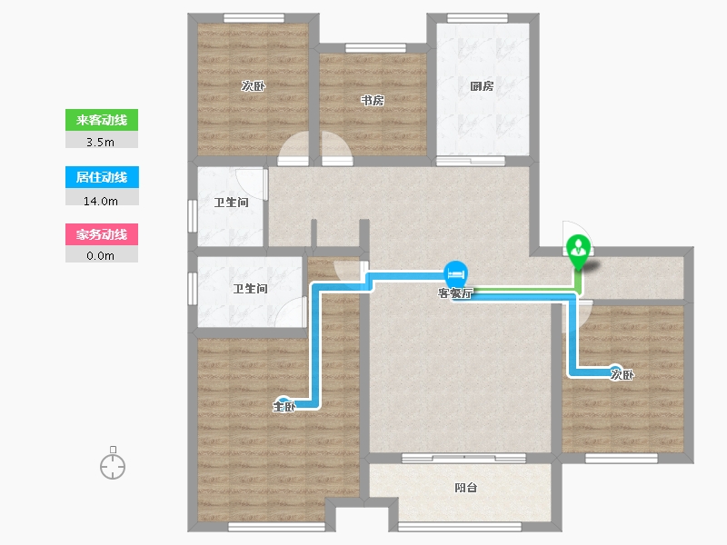 山东省-德州市-德达东建馨园-115.06-户型库-动静线