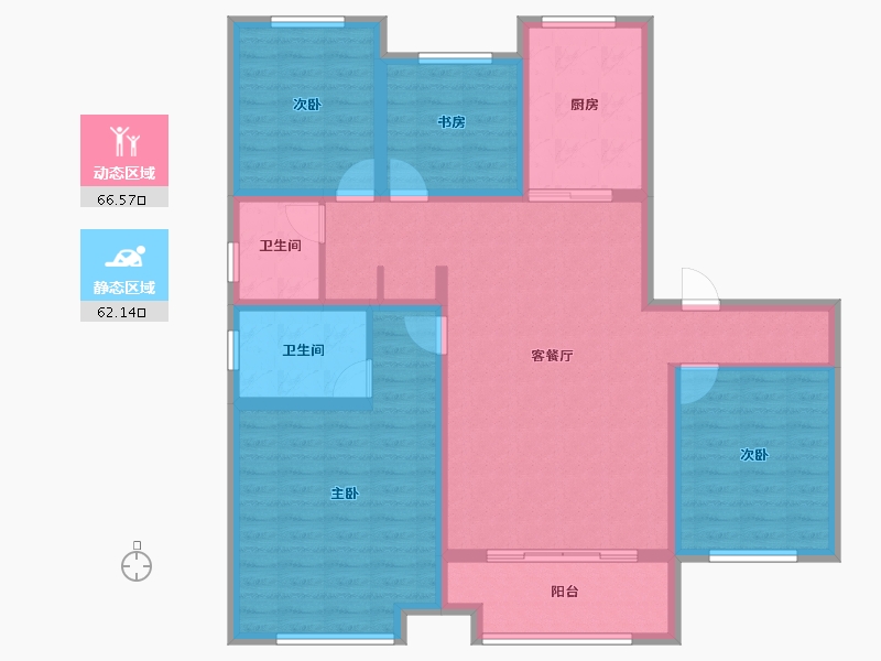 山东省-德州市-德达东建馨园-115.06-户型库-动静分区