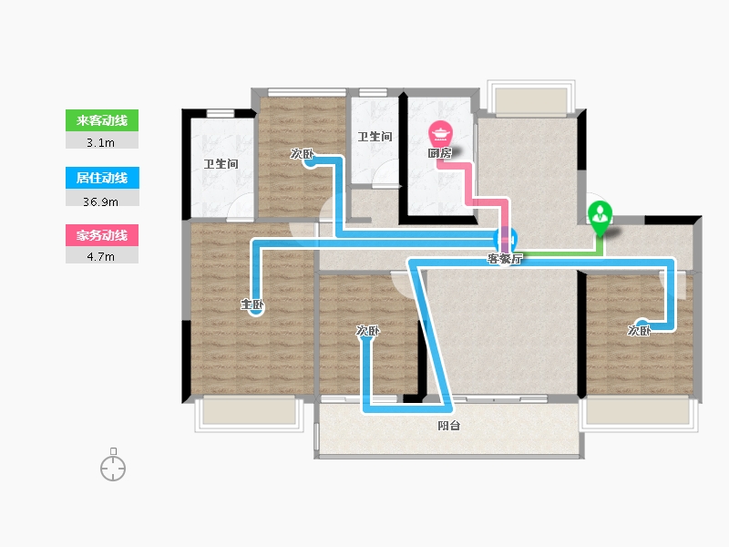 江苏省-连云港市-灌南碧桂园-116.00-户型库-动静线