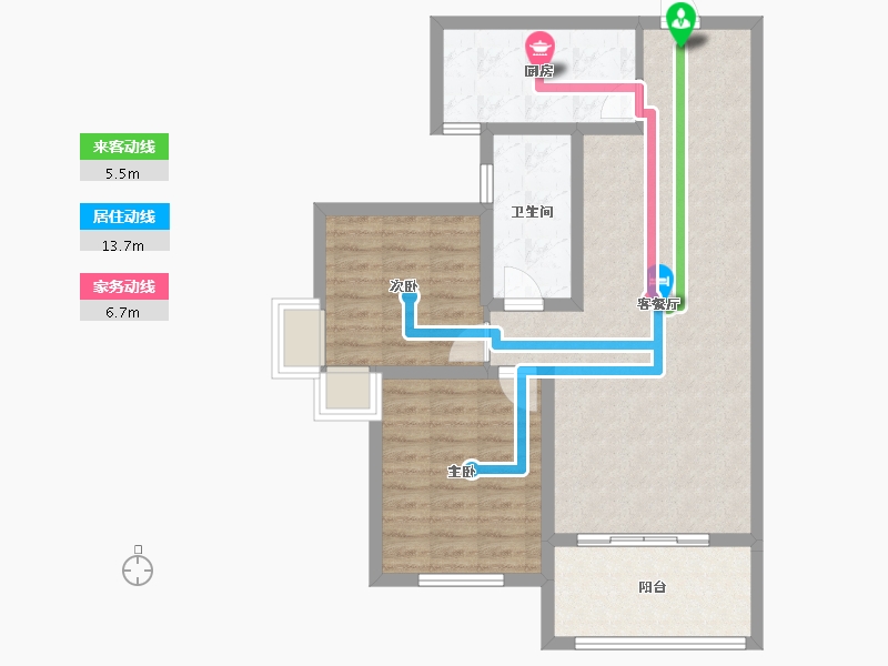 山西省-临汾市-朱雀翰文苑-79.77-户型库-动静线