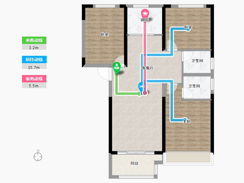 河南省-郑州市-亚星锦绣山河-93.39-户型库-动静线