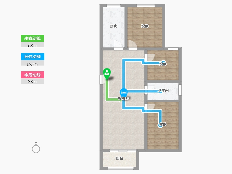 河北省-廊坊市-富丽雅园-79.16-户型库-动静线